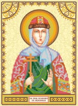 Схема для вышивки иконы бисером на холсте «Святая Иулиания (Ульяна)»