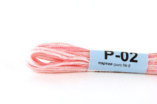 Мулине меланж Р-02 бл.розовый-бл.желтый