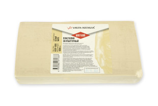 Пластилин скульптурный " VISTA- ARTISTA" СКУЛЬПТАЛИН VSSP- 1000 Studio 1 кг №1 белый мягкий