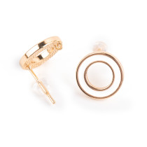 " Zlatka" Швензы FMK- H13 12 x 12 мм 2 шт 03 под золото, белый