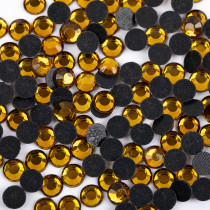 Страз клеевой " Zlatka" RS/ 144 SS30 6 - 6. 5 мм акрил 144 шт в пакете с еврослотом 008 т. желтый ( topaz) 