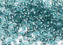Бисер Япония MIYUKI Delica цилиндрический 11/0 5г DB-1769 игристый aqua green teal радужный с цветной линией
