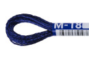 Нитки для вышивания " Gamma" мулине NM металлик 100% полиэстер 8 м М- 18 т. синий